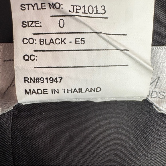 New Jenny Packham size 0 Bridesmaids Drape Front Gown Black Cocktail Formal - Picture 7 of 8